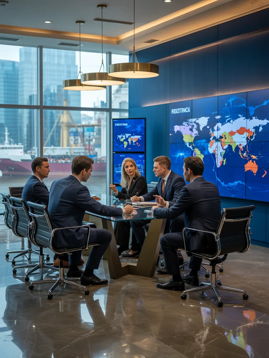 International export logistics and global cargo supply chain